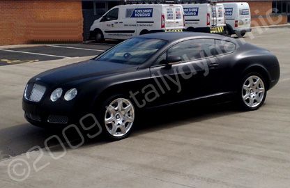 Bentley wrapped matt black by Totally Dynamic Leeds/Bradford