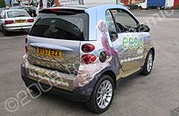 Smart Car designed and wrapped by Totally Dynamic Birmingham