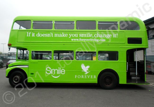 Routemaster fully wrapped for Kings Ferry in a vinyl bus wrap by Totally Dynamic North London