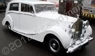 Classic 1940s Rolls Royce Wraith fully wrapped in gloss white vinyl by Totally Dynamic North London