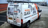 Ford Transit Van wrapped for Armour Glass by Totally Dynamic Leeds/Bradford