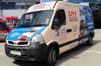 Nissan Primastar wrapped in printed wrap by Totally Dynamic South London