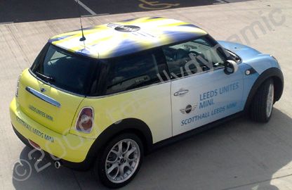 Mini wrapped by Totally Dynamic Leeds/Bradford