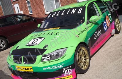 BMW 3 Series wrapped for BTCC by Totally Dynamic Lincoln