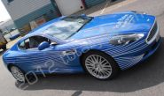 Aston Martin DB9 fully wrapped in Facebook competition winning printed design by Totally Dynamic North London