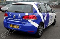 VW Golf part wrapped by Totally Dynamic North London
