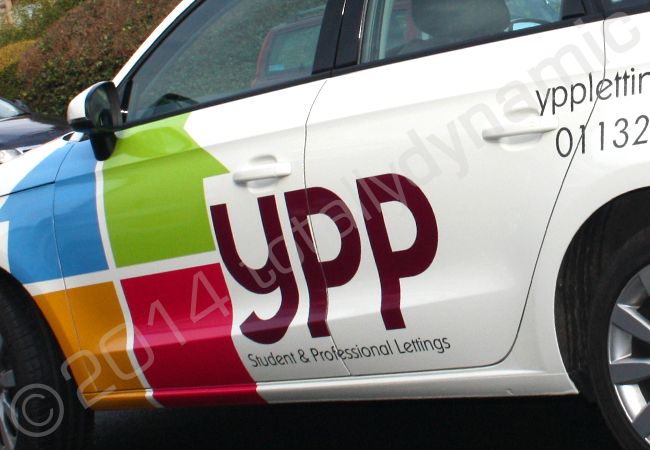 Audi A1 fully wrapped in a printed vinyl vehicle wrap design by Totally Dynamic Leeds