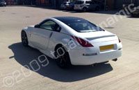 Nissan wrapped white by Totally Dynamic Leeds/Bradford