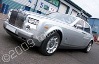 Rolls Royce Phantom wrapped white by Totally Dynamic North London (two of two)
