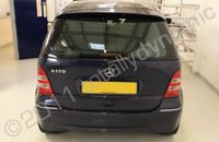 Mercedes A Class with perforated rear window and graphics by Totally Dynamic Norfolk