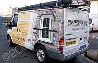 Ford Transit wrapped by Totally Dynamic North London