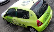 Renault Clio wrapped by Totally Dynamic North London