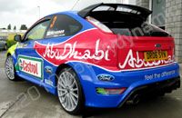 Ford Focus RS wrapped in printed wrap by Totally Dynamic Leicester