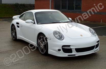 Porsche Turbo wrapped gloss white by Totally Dynamic Leeds/Bradford