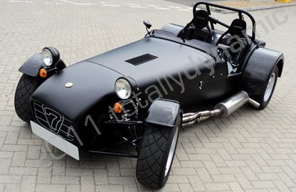 Caterham 7 wrapped matte satin black by Totally Dynamic South London