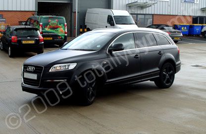 Audi wrapped black by Totally Dynamic Leeds/Bradford