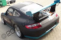 Porsche 977 wrapped matt black and graphics by Totally Dynamic South London