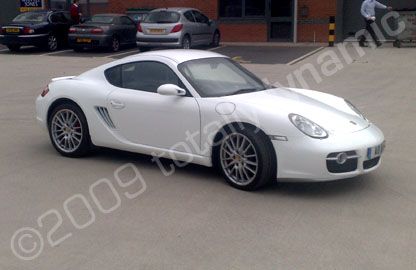 Porsche wrapped white by Totally Dynamic Leeds/Bradford