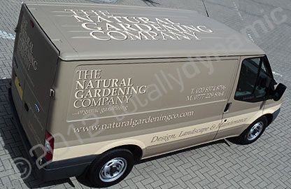 SWB Ford Transit van fully wrapped in printed design by Totally Dynamic South London