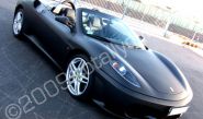 Ferrari wrapped matt black by Totally Dynamic North London