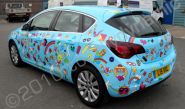 Vauxhall Astra wrapped by Totally Dynamic North London