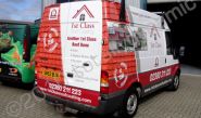 Ford Transit wrapped for 1st Class Roofing by Totally Dynamic Southampton