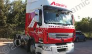 Fleet of 50 Renault cabs wrapped red with graphics by Totally Dynamic Central Scotland