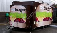 Catering trailer wrapped for Top Burger by Totally Dynamic North London