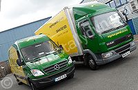 7.5 ton DAF truck and Mercedes Sprinter wrapped for Citylink by Totally Dynamic North London