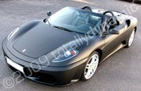 Ferrari wrapped matt black by Totally Dynamic North London