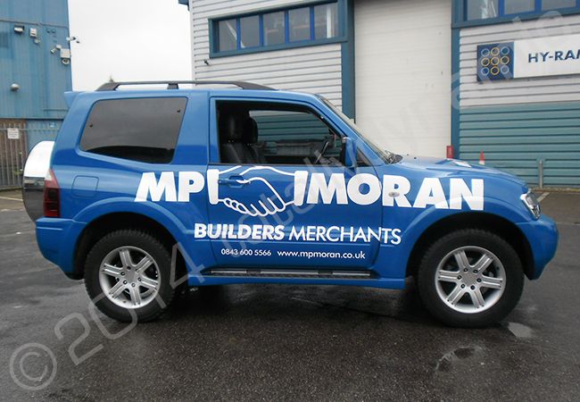 Mitsubishi Shogun fully vinyl wrapped for MPI Moran by Totally Dynamic North London