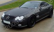 Mercedes SL wrapped matt black by Totally Dynamic Leeds/Bradford