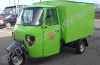 Piaggio 3 Wheel Van wrapped by Totally Dynamic North London