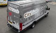 Iveco Daily wrapped in printed wrap by Totally Dynamic North London