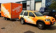 Freelander and Trailer wrapped for Wiggle by Totally Dynamic Southampton