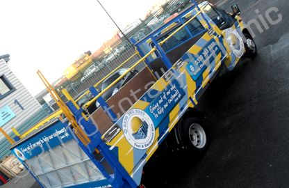 Ford Transit Pick-up wrapped by Totally Dynamic North London