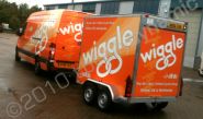 Mercedes van and trailer wrapped with printed wrap by Totally Dynamic Southampton