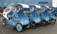Rickshaws wrapped for O2 by Totally Dynamic North London