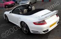 Porsche 997 wrapped gloss white by Totally Dynamic North London