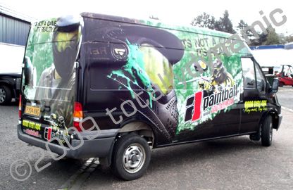 Ford Transit wrapped by Totally dynamic Central Scotland