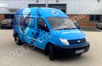 Van wrapped by Totally Dynamic Leeds/Bradford