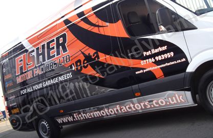 Mercedes Sprinter wrapped in printed vinyl by Totally Dynamic Lincolnshire