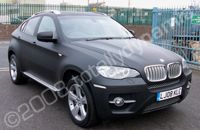 BMW X6 wrapped matt black by Totally Dynamic North London