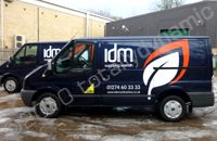 Ford Transit vans with part wraps by Totally Dynamic Leeds/Bradford