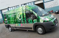 Fleet of vans wrapped for Paper Round by Totally Dynamic North London