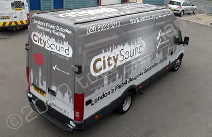 Iveco Daily wrapped in printed wrap by Totally Dynamic North London