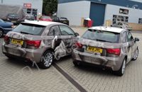 Fleet of Audi A1s wrapped in fully printed design by Totally Dynamic South London