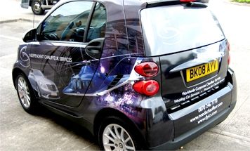 Smart Car - designed and wrapped by Totally Dynamic Birmingham