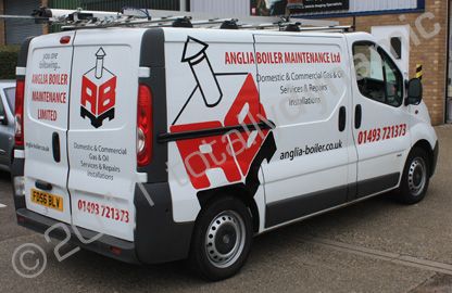 Vauxhall Van wrapped for ABM by Totally Dynamic Norfolk