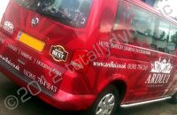 VW Transporter minibus fully wrapped in printed design by Totally Dynamic Central Scotland